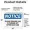 Signmission Please Ensure Gas Is Turned Off After Each Use OSHA Notice Sign, Vinyl Decal, 24in W x 18in L, 2PK OS-2PACK-NS-D-1824-L-17444 - alternate 6